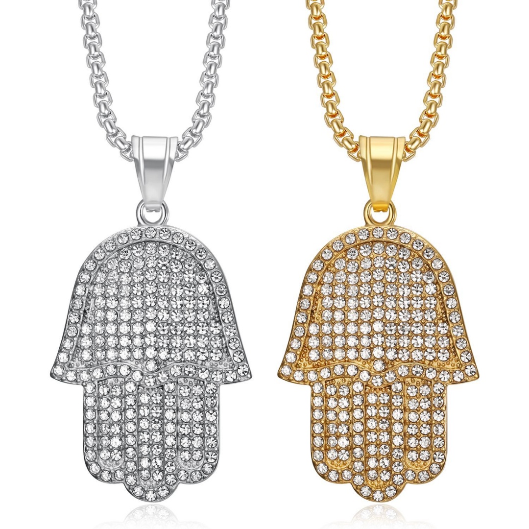 Tulsi Holy Basil - Hip Hop Iced Out Hamsa Hand