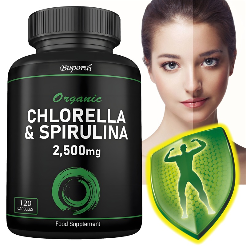 Tulsi Holy Basil - Organic Chlorella & Spirulina 2500mg -