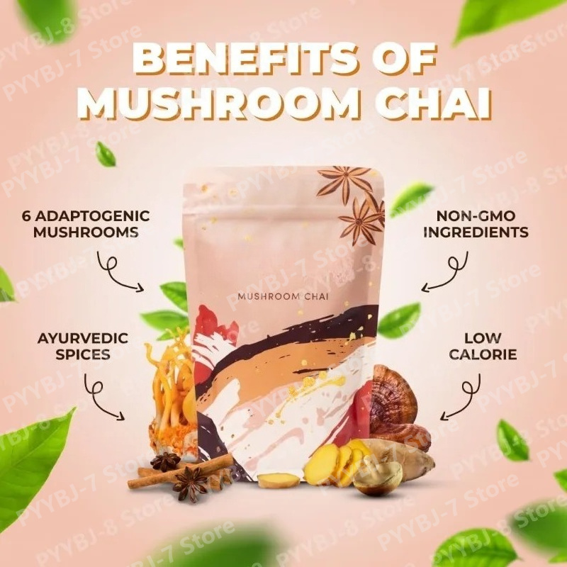 Mushroom Chai Herbal Tea Ayurv - Ayurvedic & Herbal Wellness Kits recension och pris