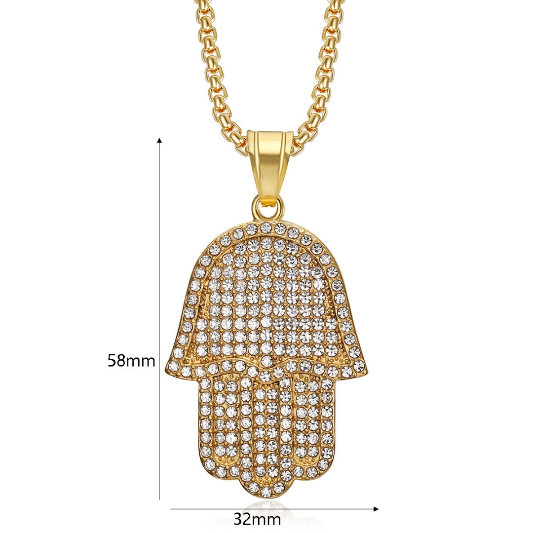 Hip Hop Iced Out Hamsa Hand of - Tulsi Holy Basil recension och pris