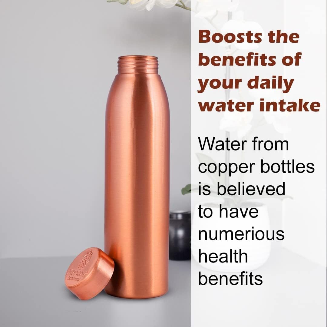 Pure Copper Water Bottle Set o - Ayurvedic & Herbal Wellness Kits recension och pris