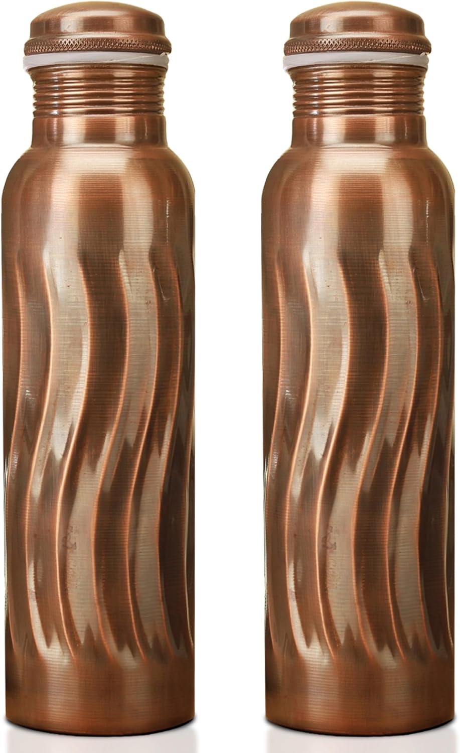 Antique Copper Water Bottles 1 - Ayurvedic & Herbal Wellness Kits recension och pris