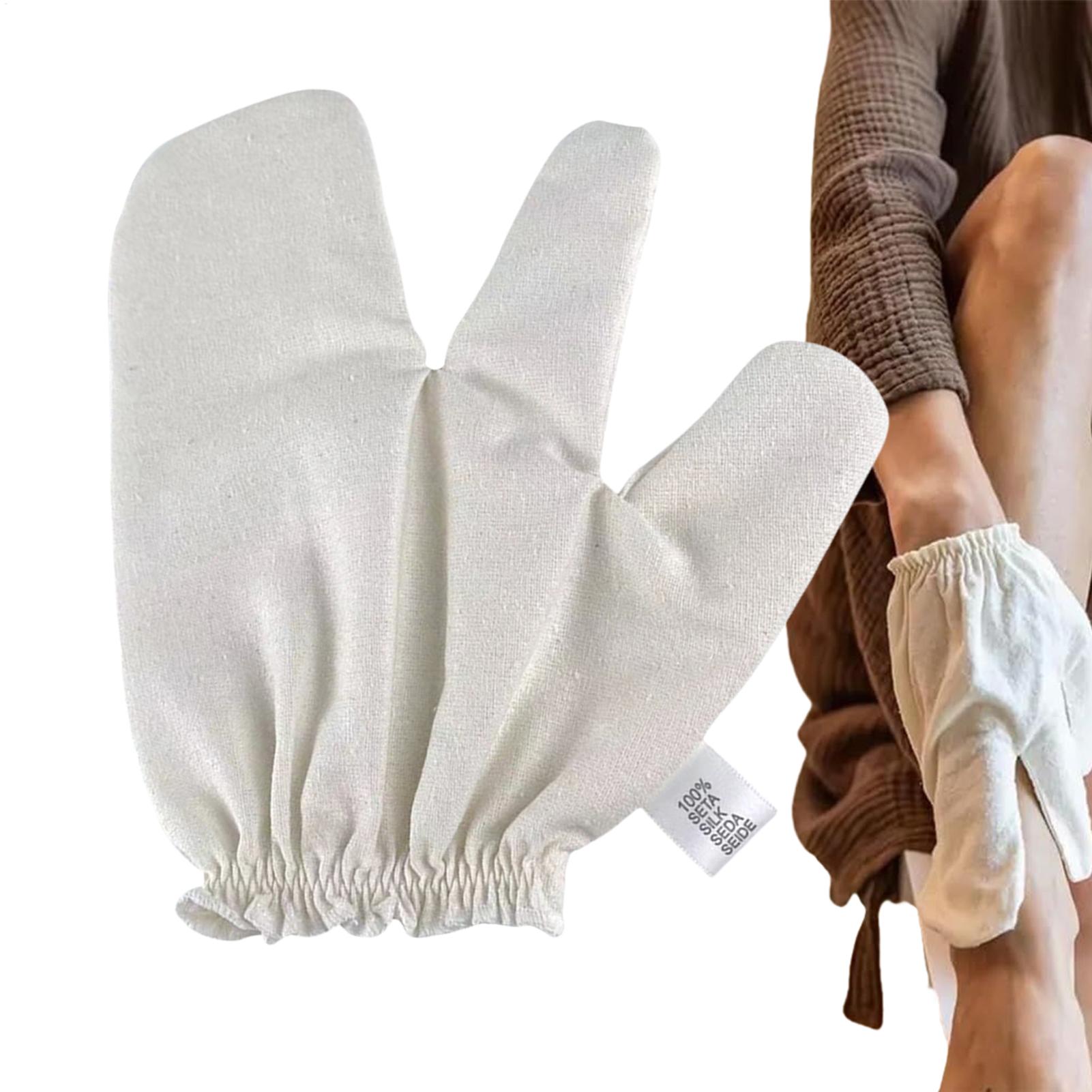 Raw Silk Garshana Gloves Ayurv - Ayurvedic & Herbal Wellness Kits recension och pris