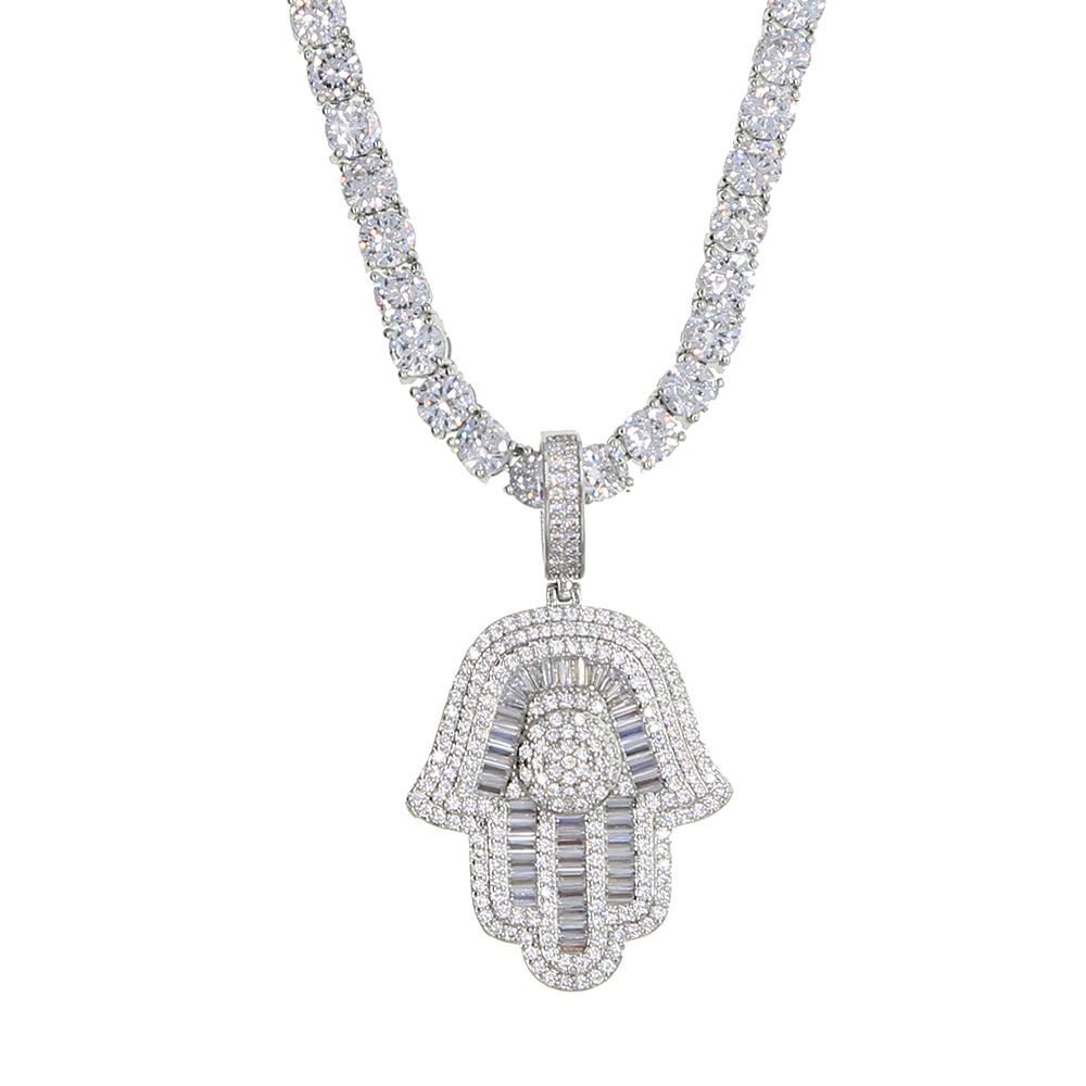 New Hamsa Hand Pendant Necklac - Tulsi Holy Basil recension och pris